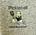 Pickleball “Third Shot Driver” Vintage Heather" Wicking 3.8 OZ Comfortable T's