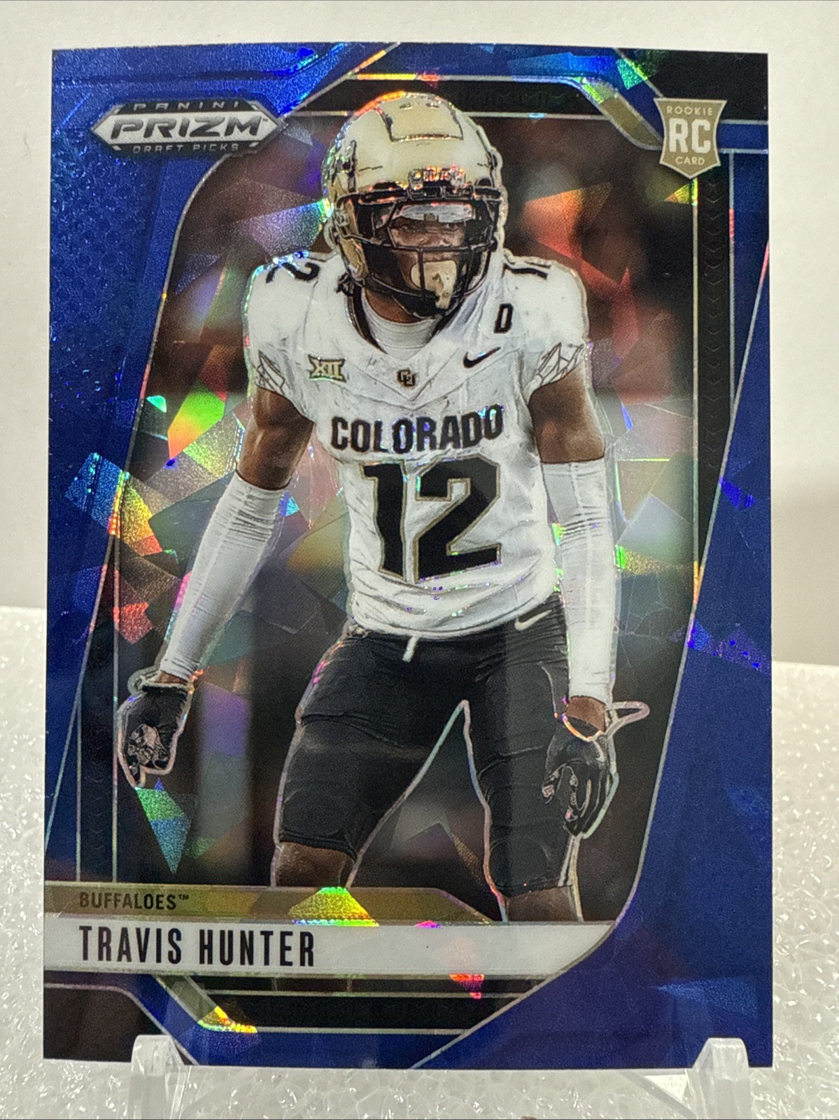 2025 Panini Prizm Draft Picks - BLUE ICE PRIZM #20 Travis Hunter RC 132/149