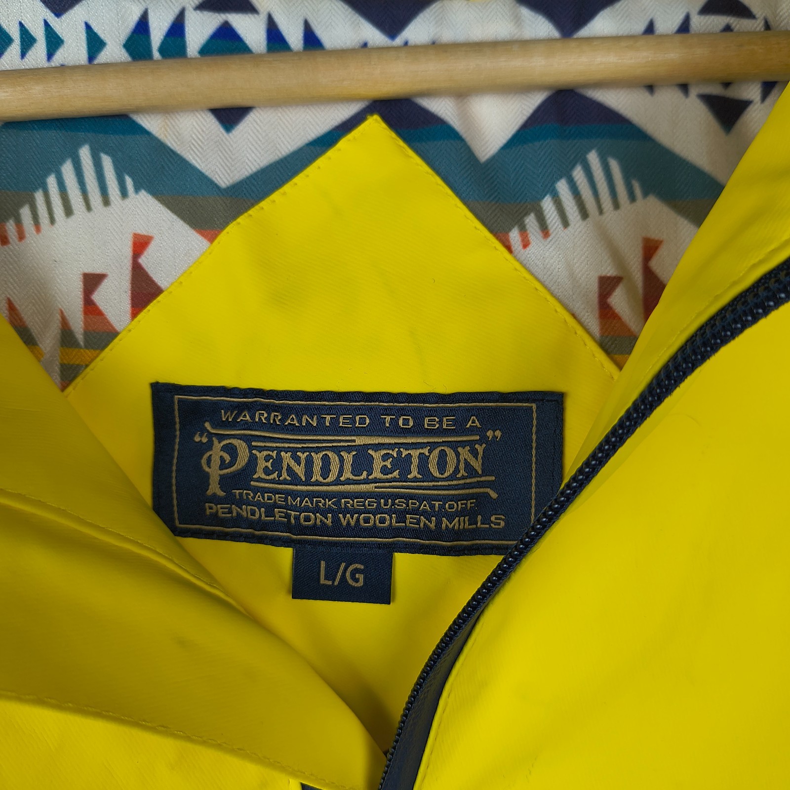 Pendleton Rain Jacket Womens Large Yellow Sonoma … - image 6