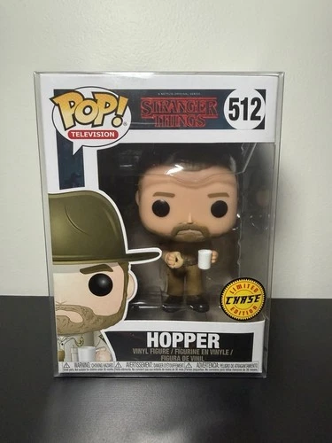 Funko Pop! Vinyl: Stranger Things - Jim Hopper (w/ Donut Chase #512 W/ Protector