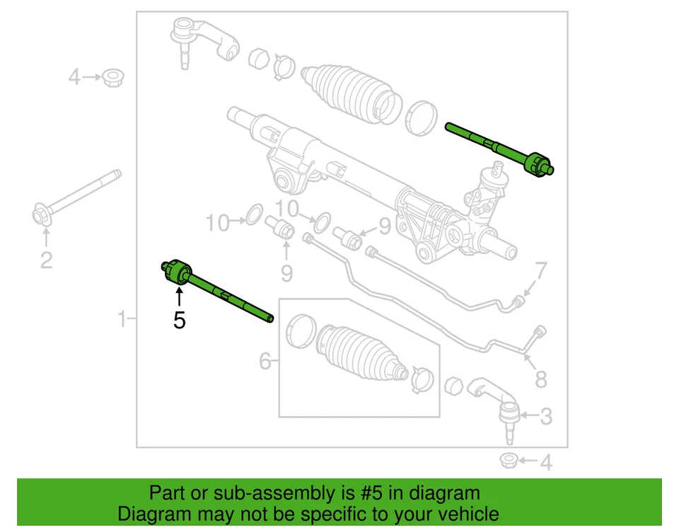 Оригинальный внутренний анкерный стержень Ford AL3Z-3280-A Motorcraft MEOE-144 F-150 Raptor 2010-2014 - Изображение 4 из 4