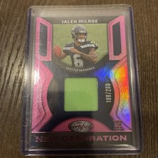 2025 Panini Certified - New Generation Jerseys Mirror Jalen Milroe #NGJ-JME Pink
