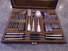 Wilkens Spaten Spatenmuster Men&uuml;besteck 6 Personen 30 Teile Silber 90 TOP