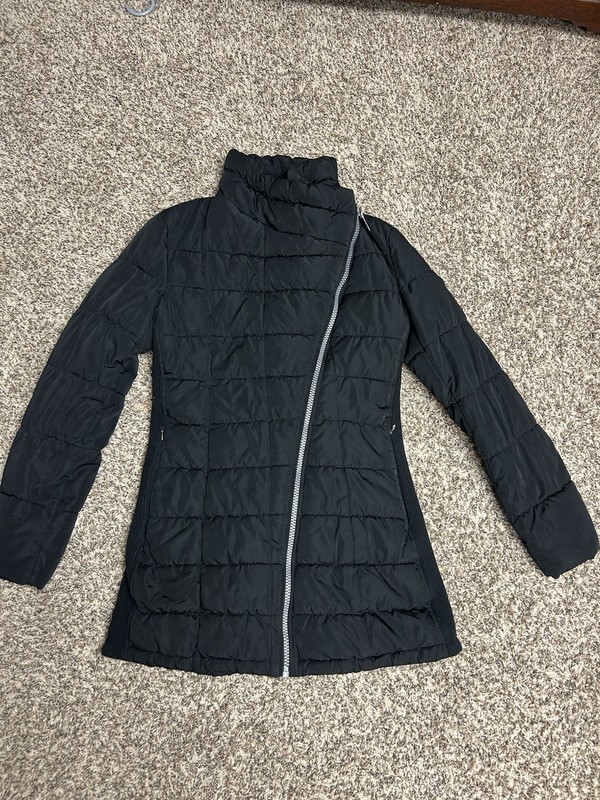 Calvin Klein Women’s Black Full Zip Puffer Jacket Size S