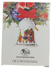 Hutschenreuther Weihnachtsglocke 1997 Mittenwald Porzellan Mehrfarbig