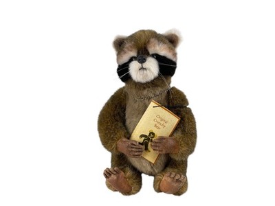 Künstler Stofftier Waschbär Crunchy Bear 24 cm. Top Zustand.    