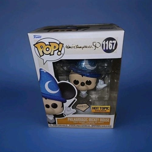 #1167 Funko Pop Philharmagic Mickey Mouse Diamond Hot Topic Exclusive Disney NEW
