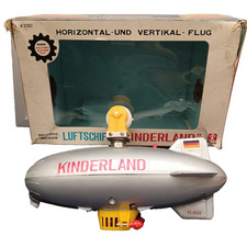 Vintage 1970s Bandai Kinderland Luftschiff AS4330 Battery Operated Blimp Boxed