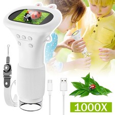 Microscope Mikroskop für Kinder Bildschirm 1000X große Vergrößerung klares Bild