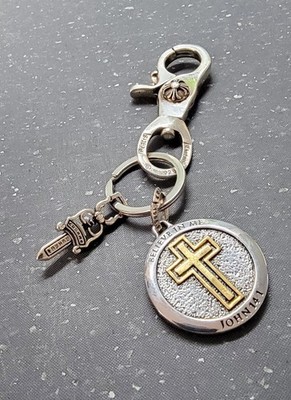Chrome Hearts Keychain, Cross Key Ring - Bible Verse | eBay