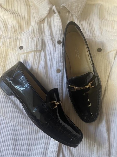 Women Carvela Loafers Black Leather 39