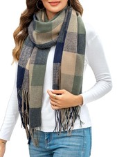 Winter Scarf Women Warm Tartan Plaid Soft Lightweight Long Fashion Shawl