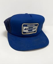 Vtg 1980s CHEVY TRUCKS Mesh SNAP BACK TRUCKER HAT PATCH Chevrolet AUTO PATCH