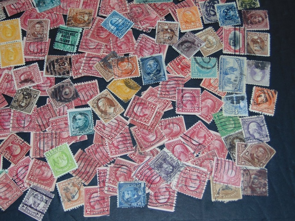 OLD US STAMP ACCUMULATION 400+ VINTAGE STAMPS GOOD BAD AND UGLY ...