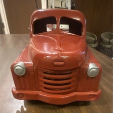 Nylint Vintage Tin Fire Dept Toy Truck Red with Extendable Ladder