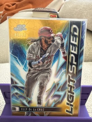 2025 Topps Cosmic Chrome Elly De La Cruz #LS-2 Gold  Lightspeed Refractor 49/50