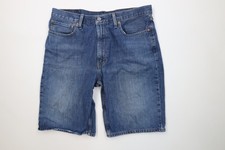Vtg Y2K Levis 469 Mens 36 Faded Loose Fit Baggy Denim Jean Shorts Blue Cotton