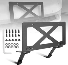 No Drill License Plate Bracket Frame Mounting Kit For 2017-2024 Tesla Model Y