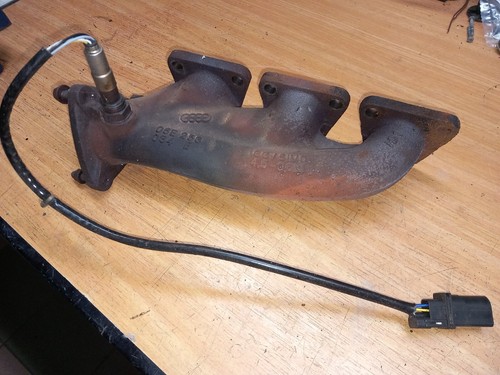 Abgaskrümmer rechts Audi A6 C6 2,4 V6 Benzin BDW 06E253034E mit Lambdasonde