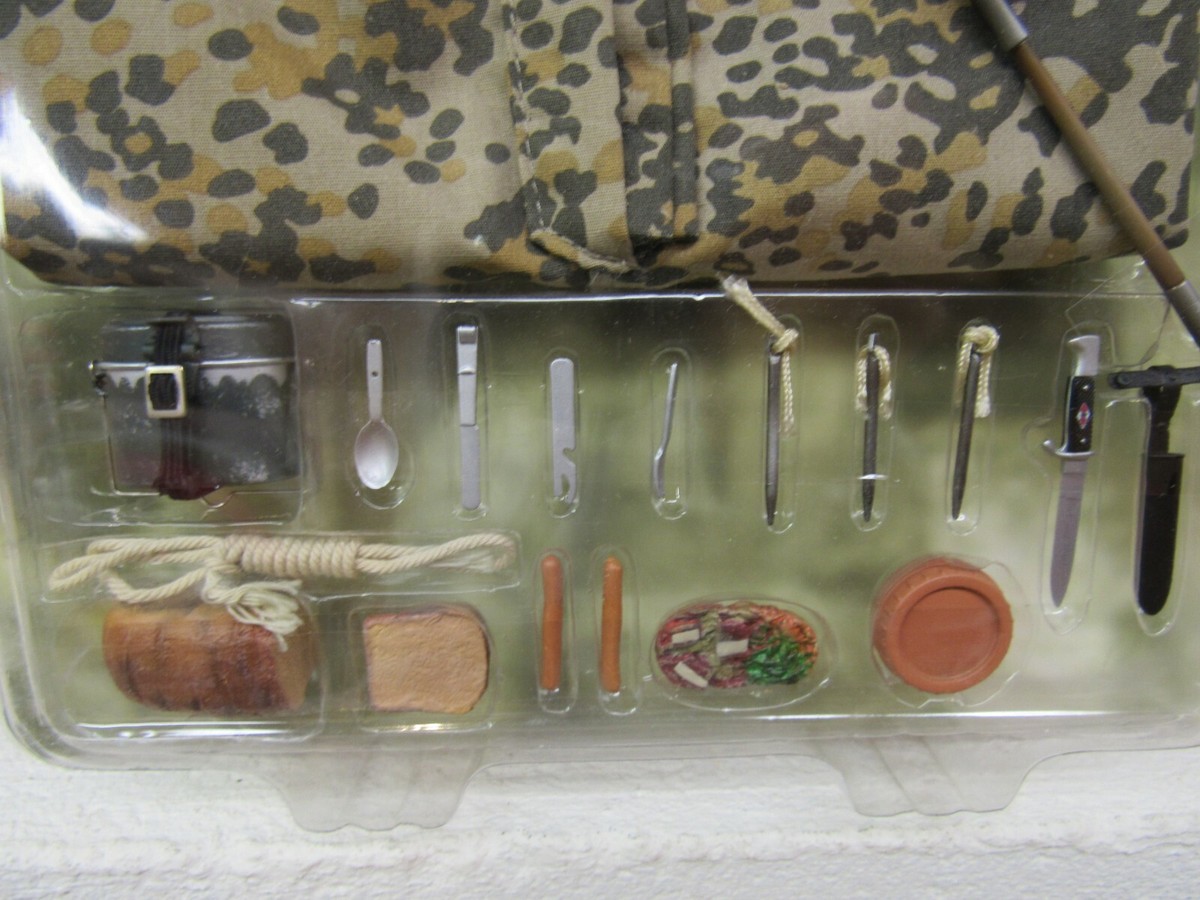 Dragon WWII German Camo Zeltbahn & Field Accessories Set Mess Kit