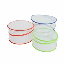 3pcs Pop Up Collapsible Food Covers Kitchen Outdoor Picnic Protectors Insect Net