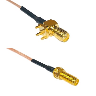RG178 RP-SMA Female PCB Tall to RP-SMA Female Long Coax RF Cable USA-Ship