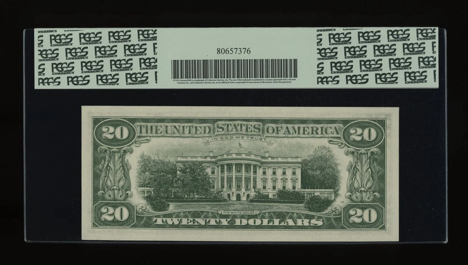 DBR 1963-A $20 FRN Cleveland Gem Fr. 2066-D PCGS 66 PPQ Serial D38008370A - Image 2 of 2