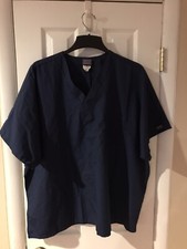 Cherokee Scrub Top size 2XL Navy Classic V-Neck-Chest 28.5"/L 29" G1