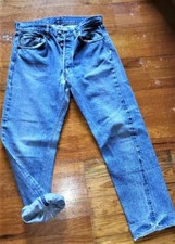 Vintage Mens 6 Selvedge Levi Jeans 1980s 35"x34"