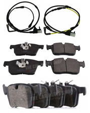 FOR JAGUAR XE 2.0 D R-SPORT X760 FRONT & REAR BRAKE PADS SET & BOTH SENSORS