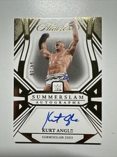 2024 Panini WWE Flawless Kurt Angle Gold 4/10 SummerSlam Summer Slam Auto