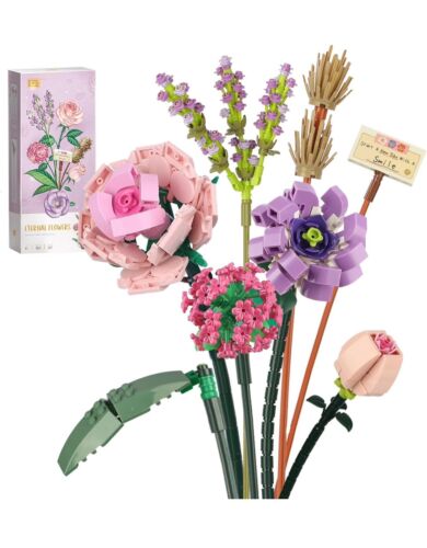 Mini Bricks Flower Bouquet Building Sets, Artificial Flowers, DIY Unique