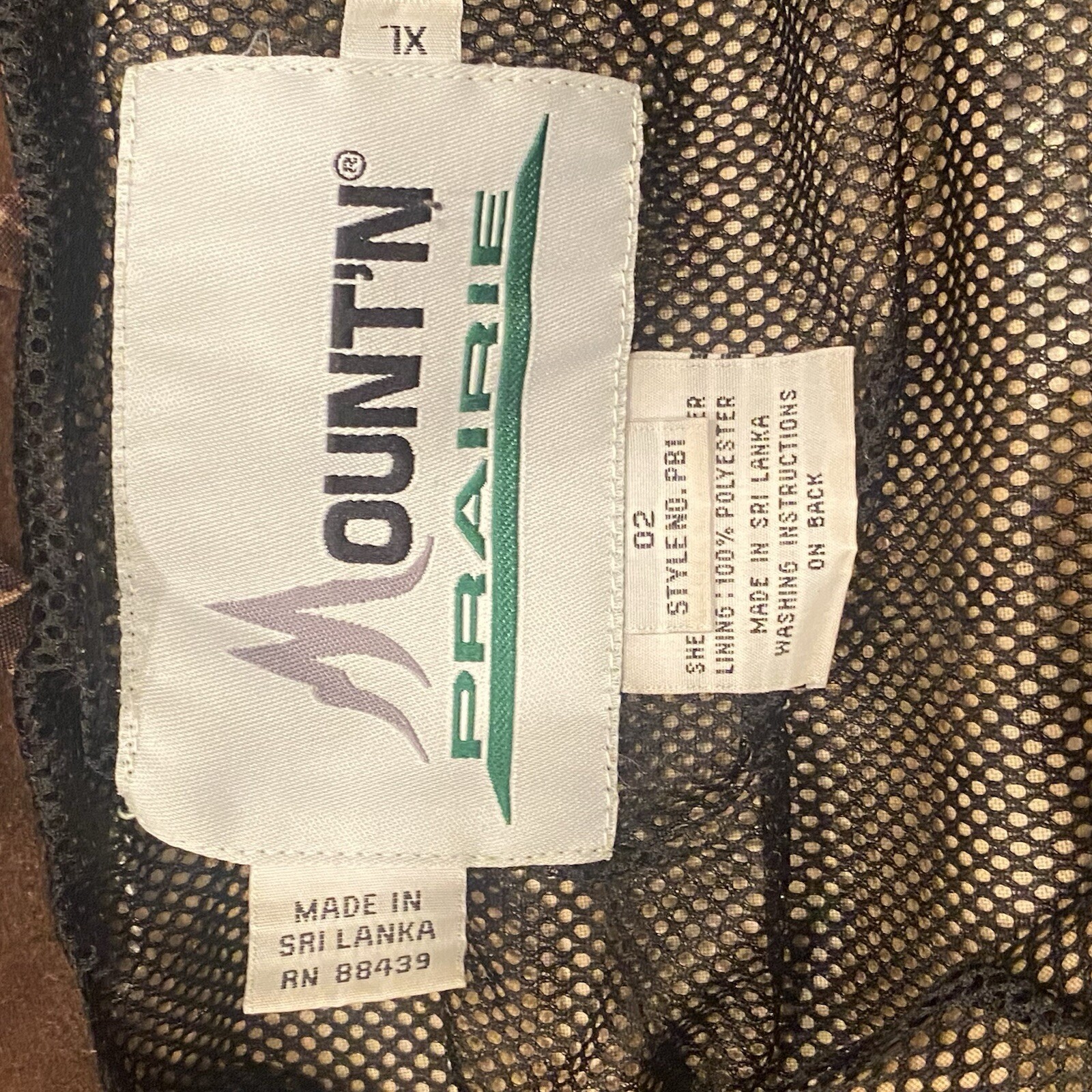 Mount’n Prairie Mens XL Jacket Pants Hunting Waterfowl Duck Grass Camo Insulated