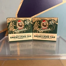 Lot of 2 Dr. Squatch Men's Natural Soaps - Limited Edition Scent Snowy Pine Tar