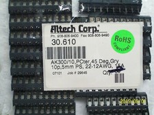 LOT OF 10 NEW 30.610 Altech Fixed Terminal Blocks Ak300/10 10 POSITION