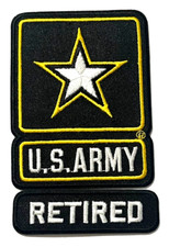 UNITED STATES ARMY RETIRED 2-PIECE PATCH SET USA4 US ARMY