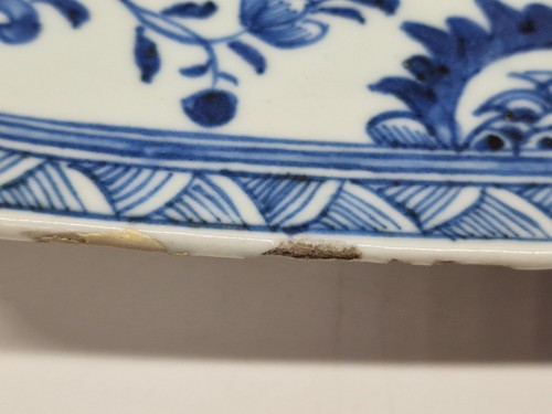 18th Century Chinese Export Blue & White Porcelain Platter Qianlong Qing Dynasty - Picture 8 of 15