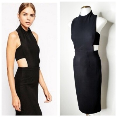 Solace London Aya Halter Knee Length Dress Size XXS cocktail | eBay Solace London Aya Halter Knee Length Dress Size XXS cocktail | eBay