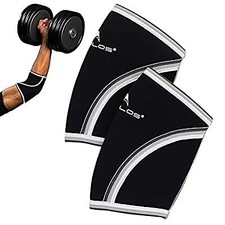 Compression Elbow Sleeves Pair , 5mm Neoprene,Perfect Support for Crossfit,Weigh