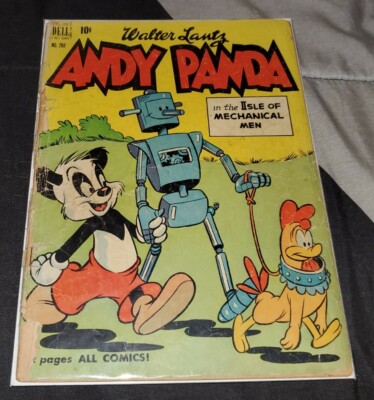 Andy Panda Isle of Mechanical Men-Dell Four Color #280 (1950)