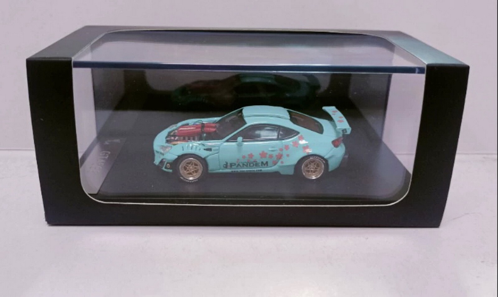 DCM 1:64 4586GT modified car GT86 + Prancing Horse 458 engine
