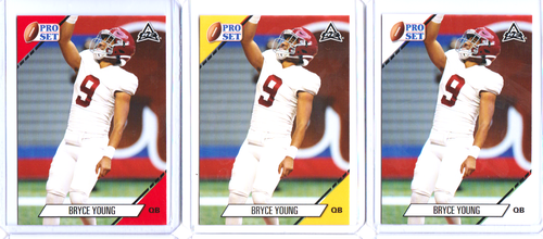  3 BRYCE YOUNG 2021 LEAF PRO SET LIMITED EDITION RED GOLD ROOKIE 
