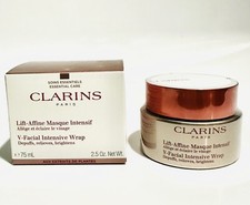 CLARINS V-FACIAL INTENSIVE WRAP MASK Depuffs, Relieves, Brightens NIB 2.5oz
