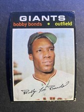 1971 Topps Baseball Bobby Bonds San Francisco Giants Card #295
