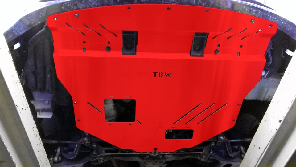 Protector de motor de aluminio TBW debajo de la bandeja placa de deslizamiento para Subaru WRX STi 2011-2014 Foto 4 de 4