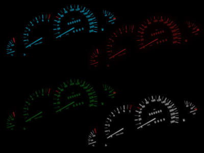 Letronix LED speedometer lighting white blue red Opel Vectra B Omega B Frontera B P&P