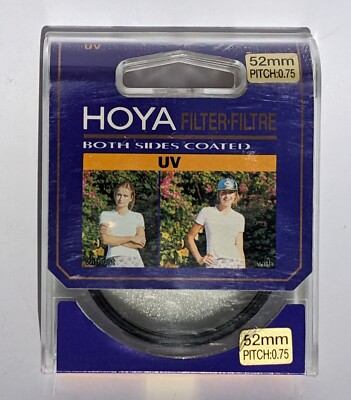 HOYA FILTER 52mm PITCH: .75 - Haze UV0 (B52UVGB) - Made in Japan, with Case; NEW