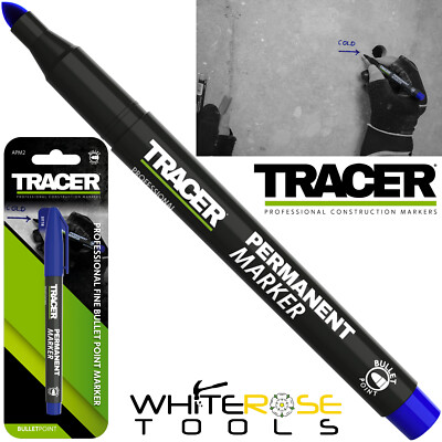 TRACER Permanent Marker Stift blau fein 1-2 mm Kugelspitze Markierung schnelltrocknend