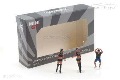 Set Figuren / Figurines LB Works Mr. Kato & Show Girls - MINI GT 1