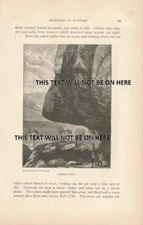 HANGING ROCK  1887 ILLUSTRATION PRINT